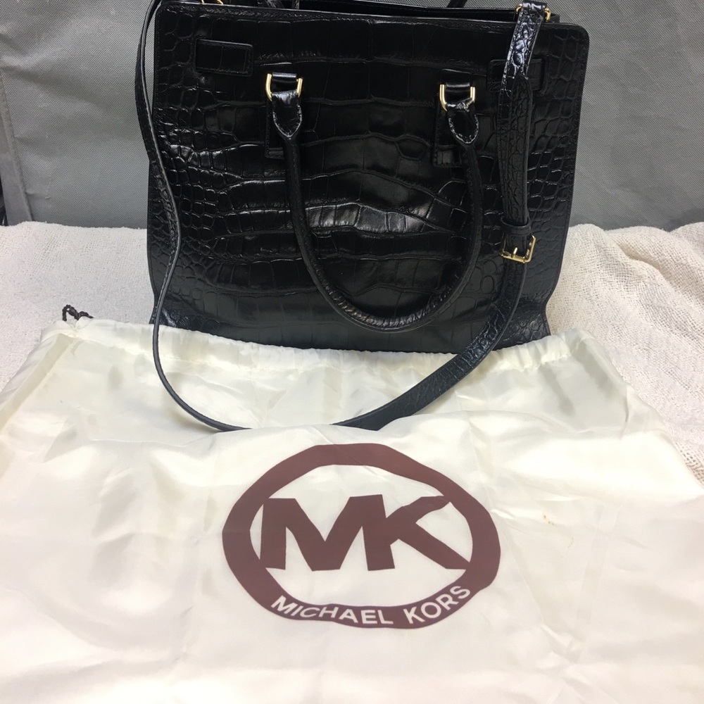 SOLD - New Michael Kors Black Leather Purse - SOLD - Picture 2 of 7